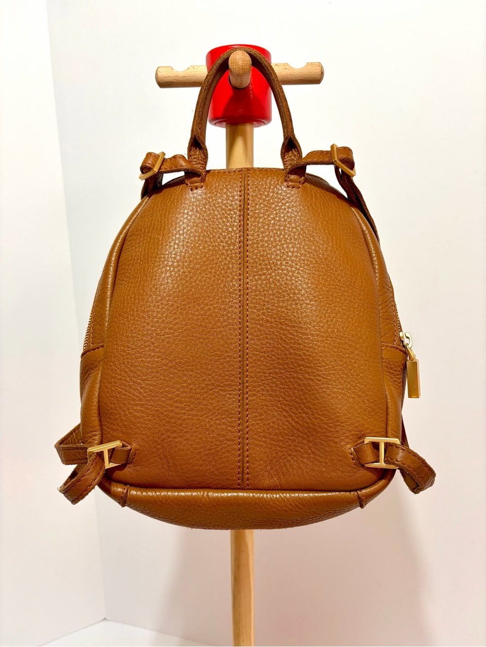 Hammitt Shane Mini/Small Backpack In Arches/Caramel/Brushed Gold Hardware - Picture 6 of 8